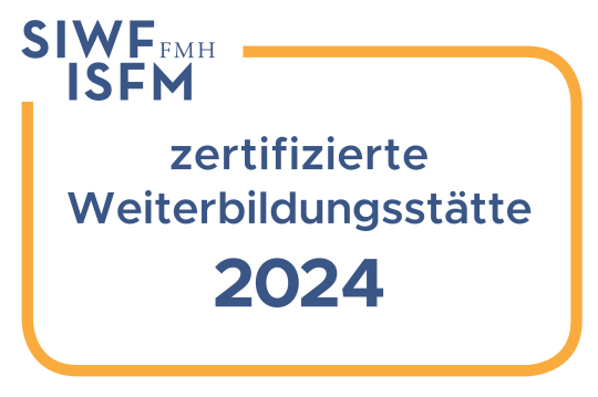 Logos SIWF Zertifiziert Weiterbildungsstaette D F I E 2019